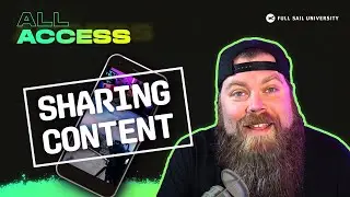 DamnitBennett, I Wish I Knew That: Sharing Content | Full Sail University