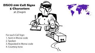 DXCC-100 Call Signs - 5 Character 25wpm