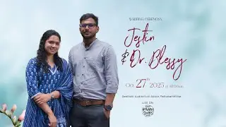 Jestin weds Dr.Blessy || WEDDING CEREMONY || Geetham Auditorium Adoor, Pathanamthitta - LIVE