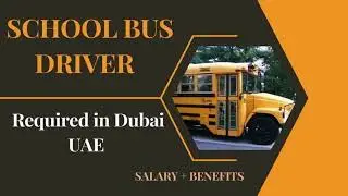 SCHOOL BUS  DRIVER REQUIRED IN DUBAI| Driver Jobs in Dubai UAE #dubaijobs #jobsindubai