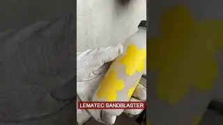 #shorts DIY Sandblasting Bottle, How I Sandblasted Glass Bottles to simply create my own decor