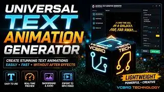 Create Text Animations Without After Effects | Universal Text Animation Generator Ver.1.0 | 2026