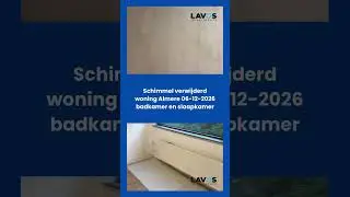Zwarte schimmel verwijderd slaapkamer  oorzaak  doorslaand vocht en geen ventilatie  06-12-2025