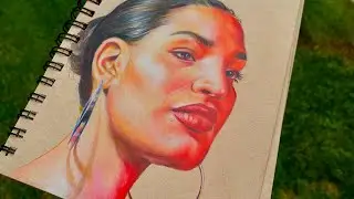 drawing indya moore (timelapse)