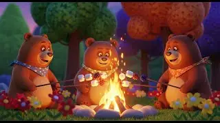 Ten Tiny Bears Go Camping | Counting Nursery Rhyme for Kids