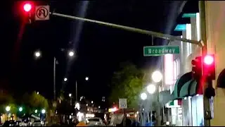 Escondido Traffic Lights On Permanent Red Flash (Broadway & Grand Ave)
