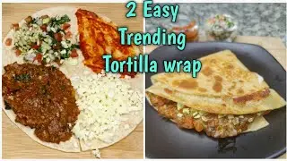 2 Trending wrap hack ideas | Pizza & Pavbhaji wrap | Tortilla wrap recipe | easy pizza wrap hack