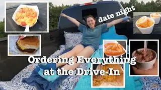 Ordering Everything on the Menu at the Drive-In Movie Theater | Jungle Cruise Review & Date Night