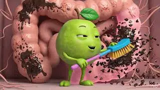 🍎🥑🫐 Fruits Inside Your Body 😲 | Healthy Foods Animation #shorts