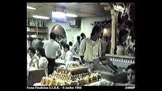 Gala finalistas E.S.B.B. - 9 Junho 1988 - Marisqueira