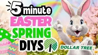 5 Minute Dollar Tree Easter DIYS That Will Blow Your Mind!