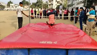 Lakhisharai physical academy coach ganesh sir 👈🥺 high jump zero sa hero