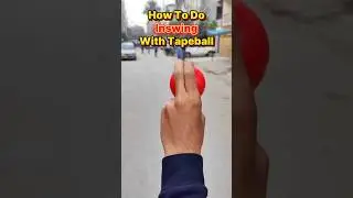 How to ball inswing with tapeball 🎾 #shorts #cricket #tapeballcricket