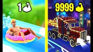 ALL SECRET CHARACTER & VEHICLE UNLOCKED! Max Level Speed & Power in Uphill Rush Water Park Racing!