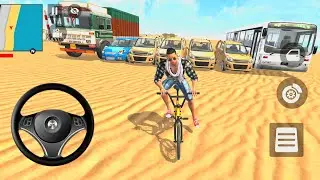🔥 Bicycle vs Luxury Cars 😳 Desert Challenge | Franklin park in Indian Thieft Aura Simulator game 