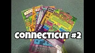 Part 2 - $10 $100k Cashwords & $5 Cashword 19 Connecticut  Lottery Scratch Off Tickets