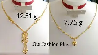 Gold chain necklace designs with WEIGHT