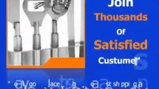 Stainless Steel 4 Piece Bar Set in Stand