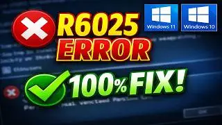 Fix Runtime Error R6025 in Windows 11/10 | Pure Virtual Function Call Solution (100% Working)