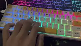8 layers of Tape Mod with Pbt Dyesub keycaps