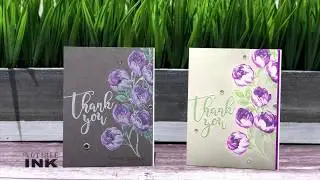 Colored Cardstock Stamping ft. Altenew Sweet Rose Bouquet