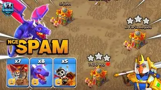 🆕 Gak Pake Lama‼️Tinggal Spam Cloning Dragloon TH16 Strategi #coc #clashofclans