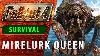 Fallout 4 - Mirelurk Queen - SURVIVAL - Near Revere Beach Station