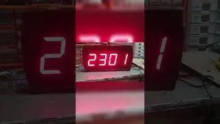 Digital clock or temperature using esp32 set time through application #esp32