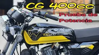 Probando el pista CG 400cc Super Gato