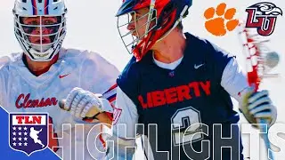 CLEMSON vs. LIBERTY | MCLA Lacrosse Highlights 2021