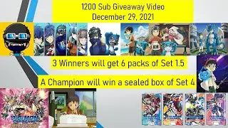Card Gaming Report #13 - 1200 Sub Giveaway's 4 Winners | Digimon Card Game Set 6 Format