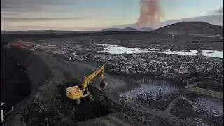 Ужасные условия на электростанции в Исландии: лава прорвала защитные стены, новости о вулкане в И...