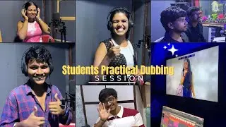 Students Dubbing Practical Session | Lets Act | Vinay Shakya .
