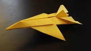 How to make an Origami Paper Plane: Jet Fighter tutorial