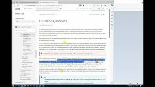 How to create a clustered index in Db2 LUW