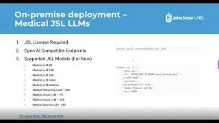 On-Premise Deployment - JSL Medical LLMs