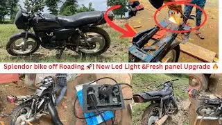 🔥 Splendor Beast Mode ON | Off-Roading LED Light + Press Panel Upgrade 🚀