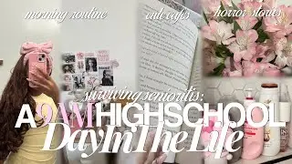 MY 9AM DAY IN THE LIFE AS A HIGHSCHOOL STUDENT | romanticizing school, morning routine, library 🎀