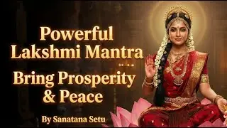 Mahalakshmi Mantram | 9 times Chanting | Prosperity & Peace | Daily Divine Darshan | Sanatana Setu