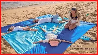 Wekapo Beach Blanket Sandproof, Extra Large Beach Mat, Big & Compact Sand Free Mat Quick Drying