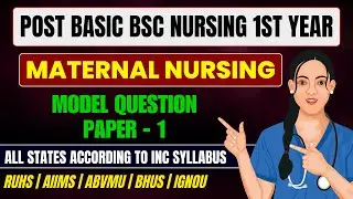 Post Basic Bsc Nursing Maternal Nursing Question Paper 2025 // PB Bsc Nursing 1st Year