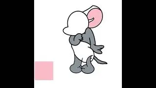 Me drawing Tuffy Mouse since he&rsquo;s my number 1 beloved character!!!!! :)