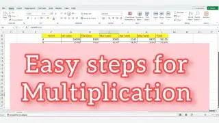 How to multiply in excel | Multiplication formula in excel @Computerskillsandgk