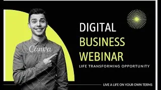 Digital Business Webinar | Life Transforming Business Concept.