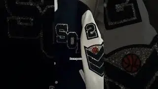Rehine stone fully customized varsity jacket  real sheep skin leather #varsityjacket #fyp#explore