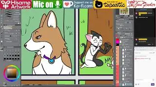 Coloring p. 110 | Comic: Niels Feynman | Clip studio Paint | Wacom Intuous Pro
