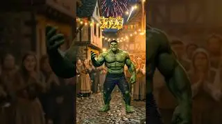 Happy New Year 2026 🎉 | AI Hulk New Year Wish | Hulk Shorts #shorts