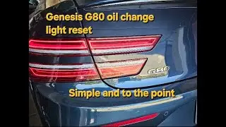 как сбросить индикатор напоминания о замене масла Genesis G80 2021-2025