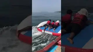 Bumper Ride in Goa #watersport #goa #thriller #adventure #fun #trending #ytshorts #youtubeshorts