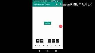 Guided Note help using Free app Sight Reading Trainer.